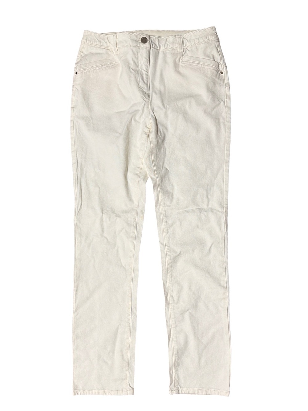Chico's So Lifting Straight Leg Pants in Off White